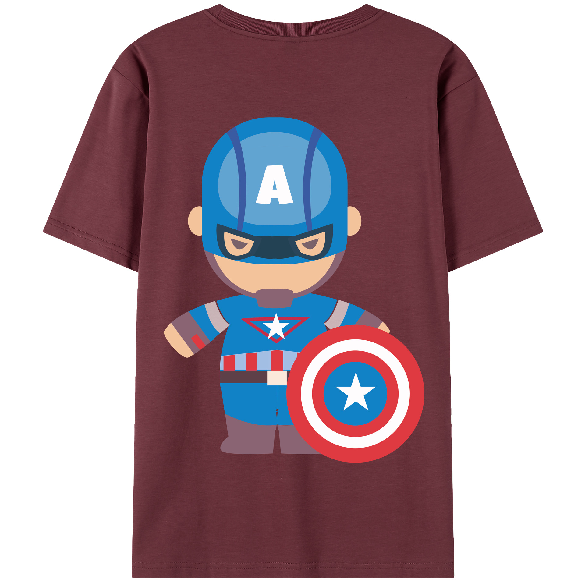 （画像用） アベンジャーズ The Avengers 綿100％半袖Tシャツ（背面プリント）